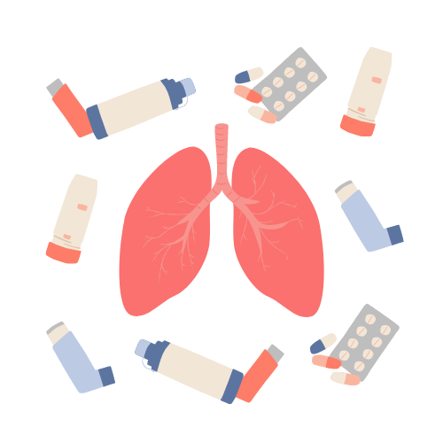asthma inhalers puffers lungs medicine