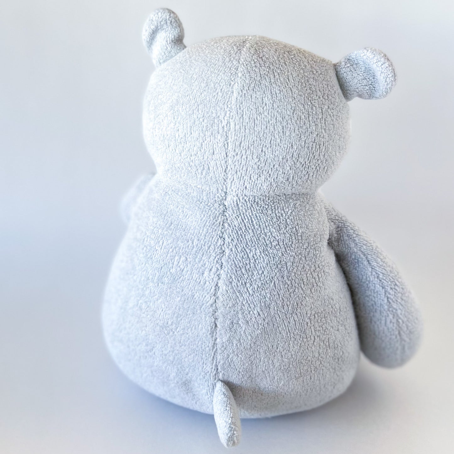 back view of a hippo stuffed animal 